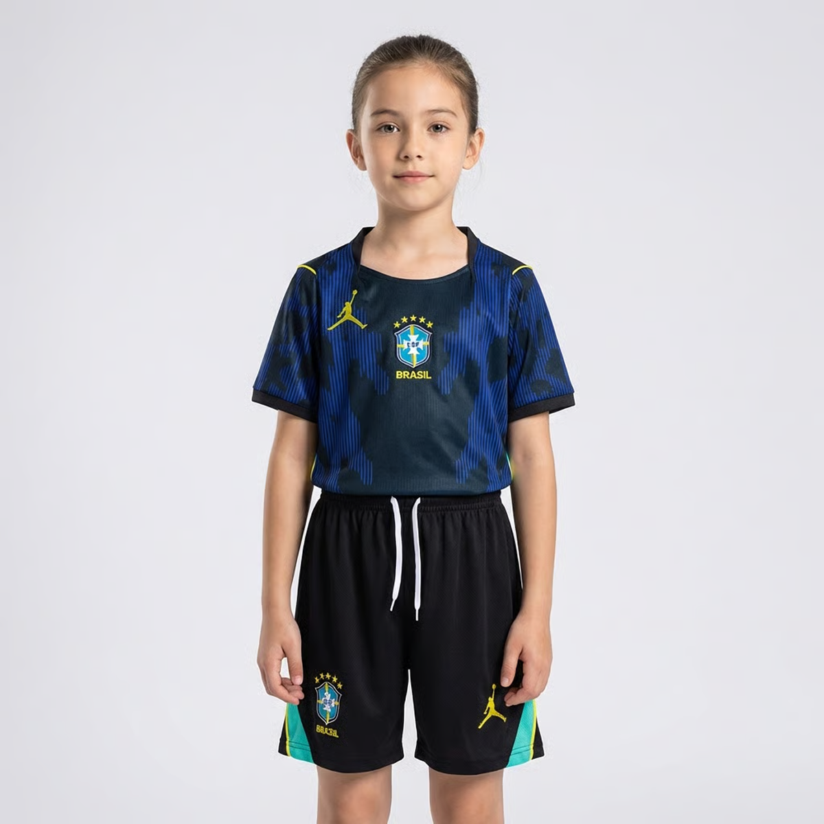 Conjunto Infantil Nike Feminino Brasil 2026 Copa do Mundo II Torcedor
