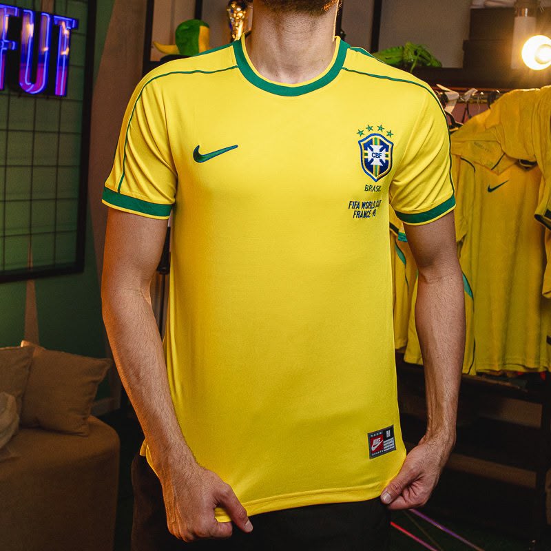 Camisa Nike Brasil 1998 Finals Retrô Masculina