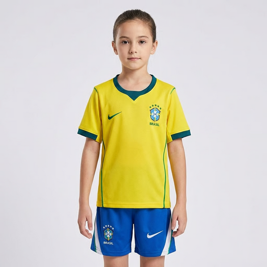 Conjunto Infantil Nike Feminino Brasil 2026 Copa do Mundo I Torcedor