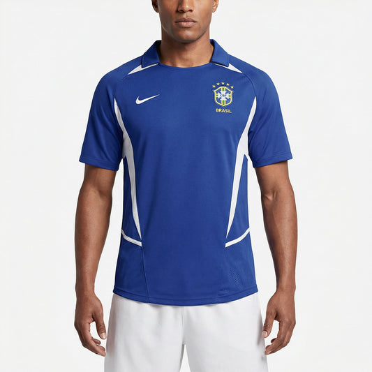 Camisa Retrô Nike Brasil 2002 Torcedor