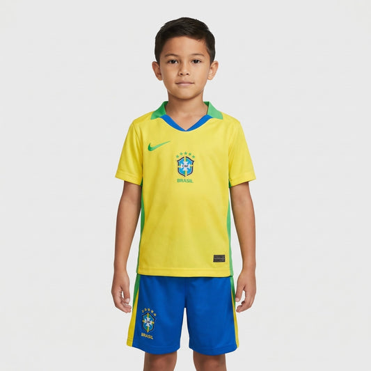Conjunto Infantil Nike Brasil 2025/2026 I