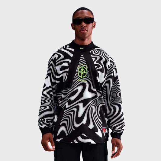 Camisa Seleção Brasileira Goleiro Manga Longa 2026 Torcedor Nike